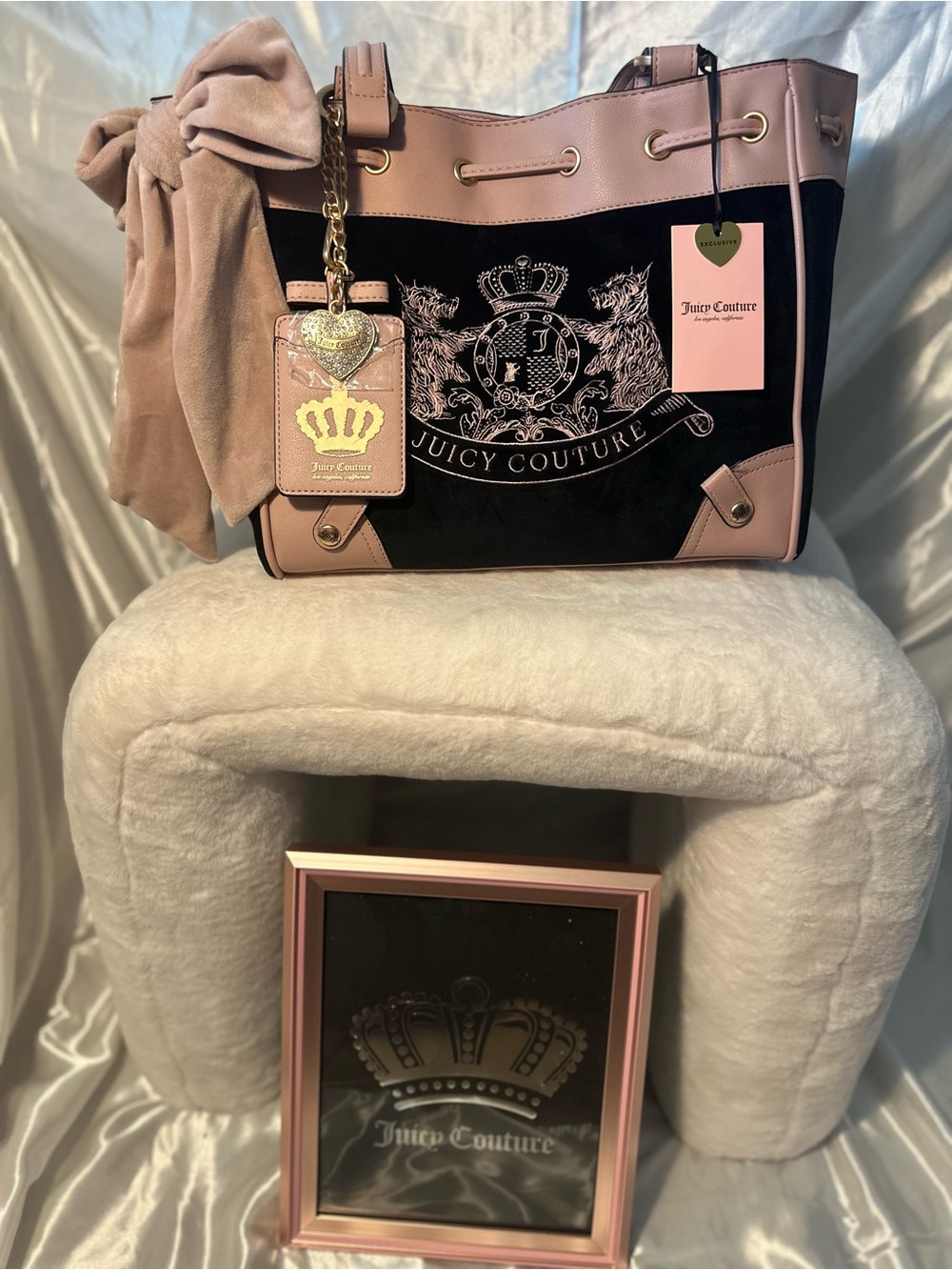 Juicy Couture Classic Scottie Dogs Tote | Liquorice 💎🎀